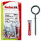 Fischer Tasselli DUOPOWER Bi Materiale, 6 C/3 K in Blister con Occhiolo Chiuso, 6 Tasselli Duopower, 6 Ganci con Occhiolo Chiuso, 6 x30 mm,537632