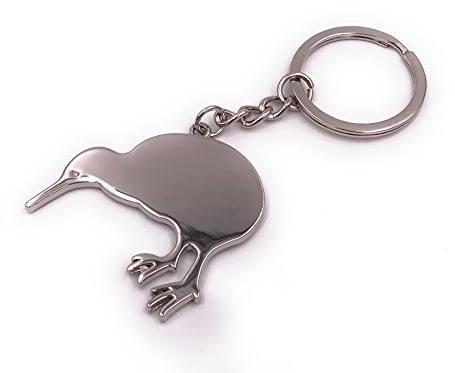H-Customs Kiwi aus Metall Schlüsselanhänger Anhänger