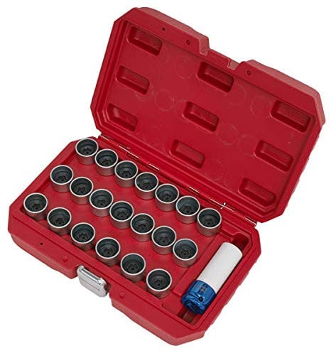 Sealey SX217 21pc Locking Wheel Nut Key Set - BMW