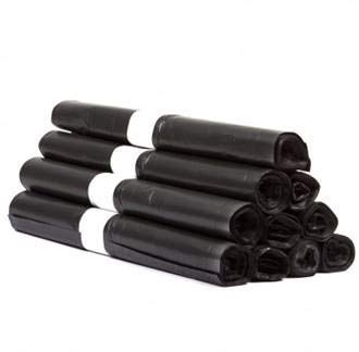 Sac Poubelle - Sacs Poubelle - Rouleau de Sac Poubelle - Sac poubelle Qualité Professionnelle - Sacs et conteneurs à déchets - Doublures de Conteneurs 120L Noir - 30 microns - Carton de 100 sacs