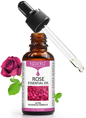 OEWWEX Rose Essential Oil for Face, Skin Oil with Vitamin C/E/B3, Retinol, Hyaluronic Acid for Smoothing Anti Aging Wrinkles and Moisturizing Skin, Body Apply for Aromatherapy and Relaxation, 30ml
