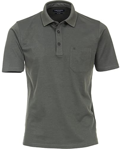 CASAMODA - Herren Polo-Shirt unifarben (993106500), Größe:XXL, Farbe:grün (349)