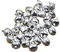 Anawakia 100 Stück Glöckchen Schellen Glocken, Klein Glöckchen Weihnachten Hochzeit Dekoration Glöckchen Schellen Weihnachtsbaum Anhänger (Silber,6mm)