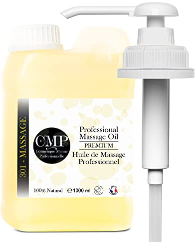 Professional Massage Oil, + Dispenser, Ayurvedic, The Massage You've Been Waiting for - Ideal for Beauty Salons, Wood Therapy, Aromatherapy, Physiotherapy - Home SPA - 1000 ml