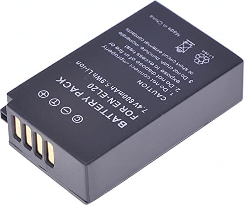 Batterie T6 Power pour Nikon 1 J1, Li-Ion, 7,4 V, 800 mAh (5,9 Wh), noir