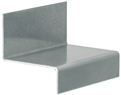 Kork-Deko Z-Blech | Z-Winkel für Regalböden | 24 Stück | 50 mm breit | 80 mm lang | Winkel für Regaltraverse | Z-Bleche Zubehör für Palettenregal | Z-Winkelblech | Auflageblech für Spanplatten