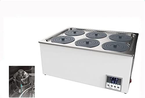 CNPRAZ Bagnomaria da Laboratorio a più Pozzetti, Bagnomaria a Temperatura Costante, Pentola di Riscaldamento in Acciaio Inox (n.13),Six-Hole(Anti-burndrycanbetimed)