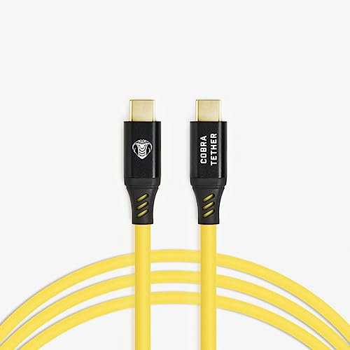 CobraTether Cable USB-C a USB-C, 10m, Amarillo
