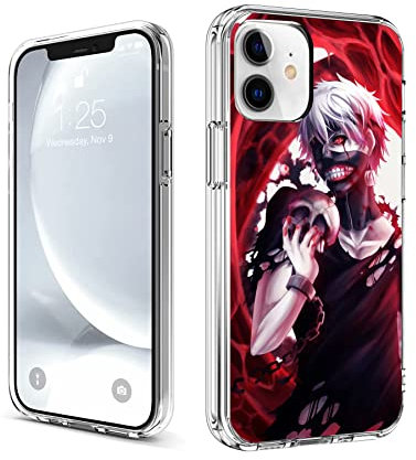 CHENQIAOHU Kompatibel mit iPhone 11 Hülle, Ganzkörperschutz Stoßfest Schutzhülle Clear Case Slim Thin Cover (Anime-Tokyo-Ghoul-Comic-6)