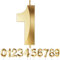 Birthday Candles Number Candles Age Year for Cakes Happy Birthday 3D Designed Wedding Anniversary Party Cake Topper Decorations (Gold, 1)