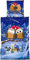 Visaggio Winter Bettwäsche 135x200 cm Flausch Thermofleece Bettbezug Deckenbezug Blau Winterlandschaft Eulen Weinachten 2 teilig
