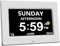 CAZOKASI DST Digital Clock with Date and Day of Week for Elderly-12 Alarms Medication Reminder Dementia Alzheimers Clock Calendar with Extra Large Display (7inch)