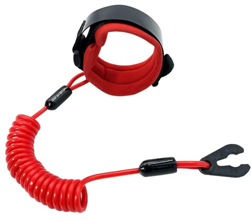 Greluma Cordon sécurité interrupteur d'arrêt d'urgence de moteur de bateau remplacement pour Yamaha Jet Ski WaveRunner WaveVenture WaveRaider WaveJammer WaveBlaster FX140-Remplace EW2-68348-00-00