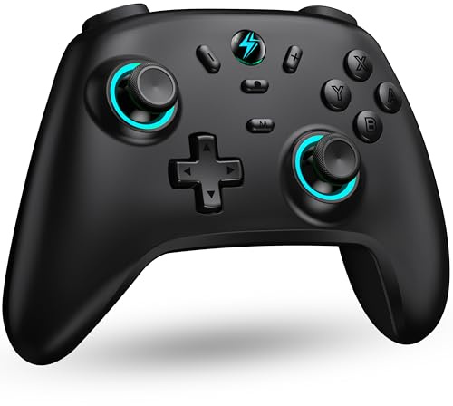 NinjaPlusOX Switch Controller per Nintendo Switch/Lite/OLED, Hall Joystick Wireless Switch Pro Controller Supporto iOS/Android/Windows, Nintendo Switch Gamepad con Turbo/Motion Control