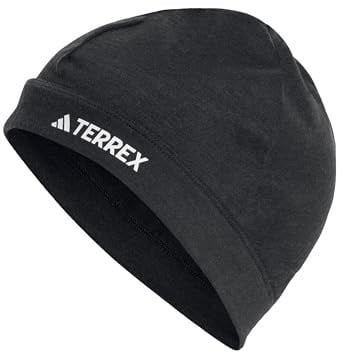 adidas Unisex Terrex Merino Light Beanie, Black/White, XL