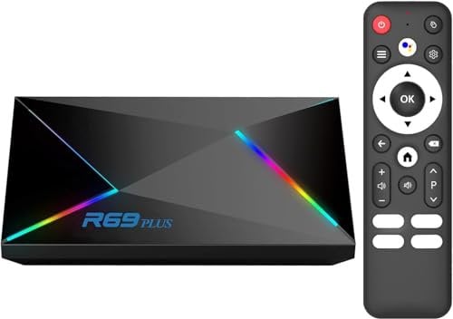 Android TV Box 2025, Android 14 TV Box with Octa Core 64-bit CPU WiFi 6 1000M Ethernet 4K 8K Resolution HD Bluetooth 5.0 USB3.0 2GB RAM 16GB ROM Android Box for Smart TV