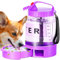 SwSun 77oz Large Dog Water Bottle, Portable Dog Travel Water Dispenser with Pull-Out Bowl, Ideal for Hiking, Camping, Travelling, Leak-Proof BPA-Free Outdoor Pet Bottle, Purple
