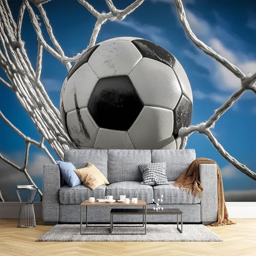 Fotomural Tela de seda para Pared Fútbol Americano - Futbolista Mural para paredes Fotomural Decorativo, 350x250cm Decoración comedores Salones Habitaciones