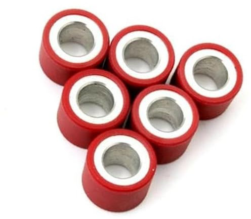 Pexorin Lot de 6 Poids de Rouleau 7 g, 11 g, 12 g, 13 g, 16 g, 20 x 15 mm, for 125 CC, 150 CC, 4 Temps Poids des Galets de variateur de Scooter(Black 20x15mm 7g)