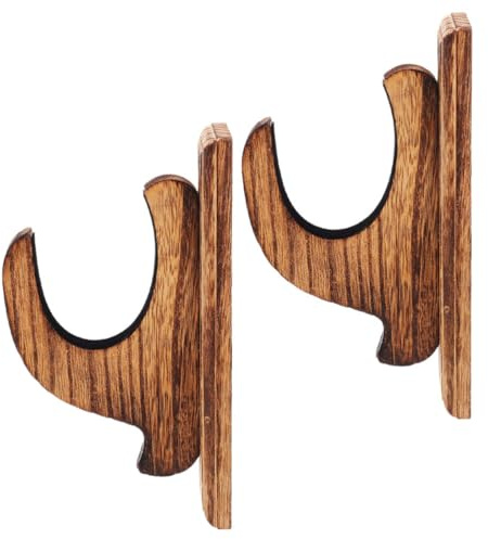 Warmhm 2Pcs Wooden Sword Mount Display Stand Holder for Swords and Wands Space Saving Design for Home Decor Easy Installation and Excellent Load Bearing Capacity