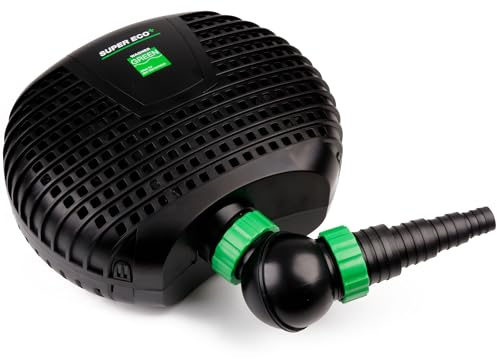 Wagner GREEN SuperECO 3500 Teichpumpe 3500 Liter pro Stunde 14 Watt Teichpumpe, energiesparende Filterpumpe, Bachlaufpumpe, Umwälzpumpe, Gartenteichpumpe für Koiteich