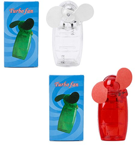 JTQYFI 1Pc Portable Handheld Fan Pocket Fan Battery-powered Hand For Traveling, Color Random
