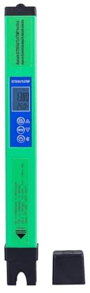 ZKLGS Water PH Tester, Temp Salinity Meter Digital Saltwater Quality Tester For Aquarium Hydroponic Nutrients Koi Fish Pond for Household Drinking Water, Pool, Hydroponics