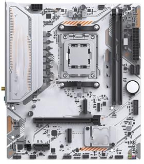Carte Mere Intel Carte mère Fit for MAXSUN Esport B850M WiFi Ice Ryzen AM5 DDR5 Composants informatiques Pcie5.0x16 2*Pcie4.0x4 M.2 ARGB WIFI6