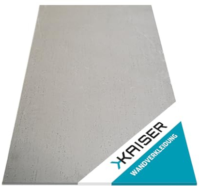 Kaiser Wandverkleidung 120 x 60 cm - Wandpaneel in Betonoptik Deko - wasserfest, leicht, selbstmontage - 1 Stück