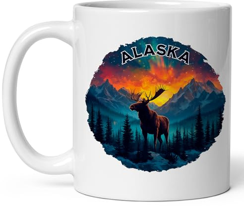 Alaska State Last Frontier Kaffeetasse Modernes Tasse Lustige Tassen Für Espresso Tee Milch 330Ml