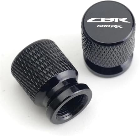 Für Honda CBR600RR CBR1000RR CBR 600 900 1000 RR 250R 300R 954RR Universal Motorrad Rad Reifen Ventil Kappen Teile(Black)