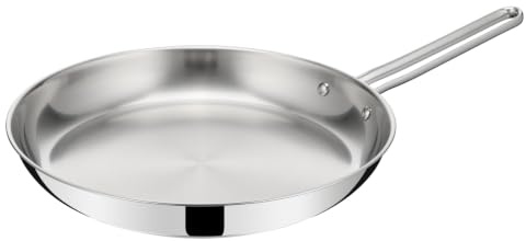 Lagostina Sfiziosa, Padella in Acciaio Inossidabile Ø 32 cm | con Fondo Lagoseal Plus Adatto a Tutte le Fonti di Calore, Inclusa Induzione, e Manico in Acciaio Inox