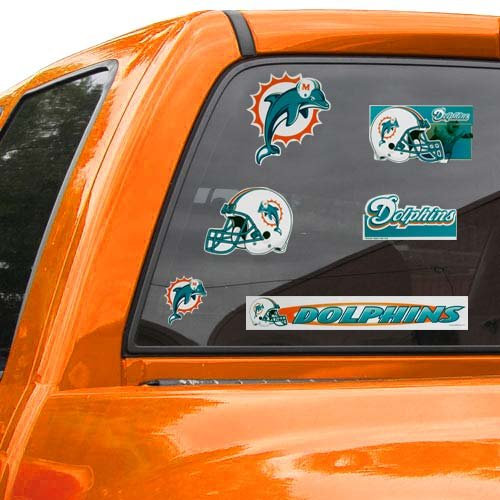 Wincraft NFL Miami Dolphins Ultra Dekorbogen, 27,9 x 43,2 cm Team Farbe