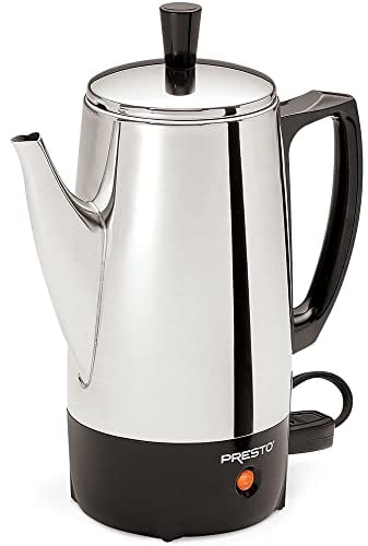 Presto 02822 6 tasses à café en acier inoxydable Percolateur