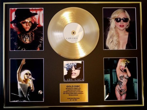 Everythingcollectible Lady Gaga/Gigantic CD, Goldscheiben und Foto Edition/COA/The Fame
