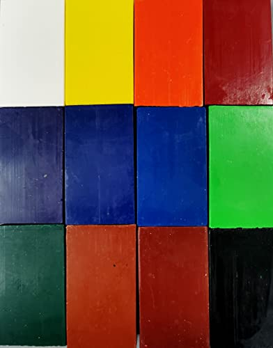 CREATIVE Encaustic Wachsfarben, 12 Blöckchen Grundfarben im Sortiment