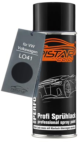 TRISTARcolor Car paint Spray can for VW/Volkswagen LO41 Schwarz/Black Base coat spray can 400ml