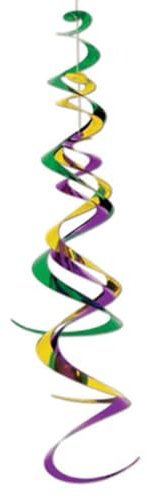 Beistle Mardi Gras Triple Whirl, 76,2 cm