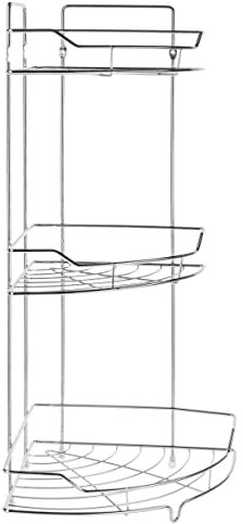 Five INSTANT D O Étagère de Douche d'angle en métal chromé – 3 étagères 13345 Argent