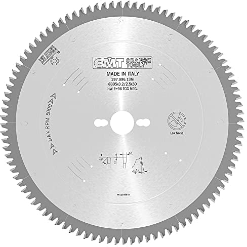 CMT Orange Tools Kreissägeblatt HW 305 x 3,2 / 2,5 x 30 Z=96 TCG - 297.096.13M - für eisenfreies Material, Plastik und Laminat