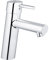 Grohe Concetto Badarmatur - Waschtischarmatur (M-Size, glatter Körper, mit Temperaturbegrenzer) 23451001 Silber