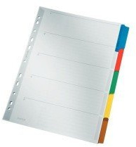 Für eine größere Ansicht klicken Sie auf das Bild Leitz Kartonregister Blanko 160g/qm/4321-00 A4, 225 mm, 297 mm grau 10 Blatt (10, 5)