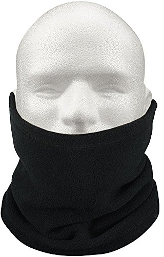XXR Unisex Fleece Neck Warmer Thermal Snood Scarf Hat Ski Wear Snowboarding Camping & Hiking Cycling Golf All Sports Winter Sports winter Clothing winter Wears (Black)