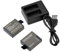 AKASO 2 x 1050 mAh Battery with USB Dual Charger for EK7000 / EK7000 Pro / Brave4