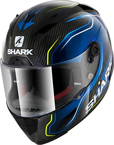 SHARK Motorradhelm Hark Race-R PRO Carb Guintoli, Schwarz/Blau, Größe M