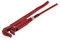GEDORE red 90° angled pipe wrench, span 40 mm/1 inch, Swedish, solid, offset teeth, R27100010