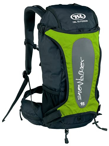 TSL Snowalker 15 Rucksack für Schneeschuhe Unisex - Erwachsene, Unisex, PFSA053, grün, Einheitsgröße