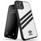 adidas Phone Case Compatible with iPhone 11 Pro Max Case, Originals Moulded TPU Protective Phone Cover, White and Black