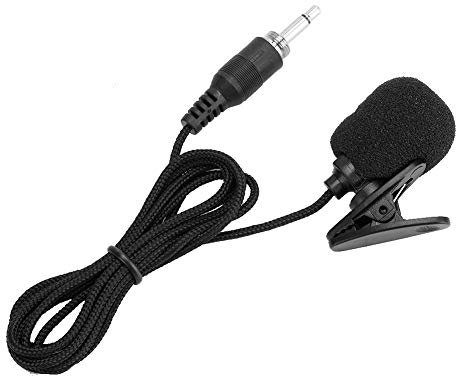 ASHATA Lapel Microphone, 3PCS Compact Professional Mini 3.5mm Screw Plug Microphone Wired Lapel Collar Clip Amplifier Mic, for Recording Youtube/Interview/Video Conference/Podcast