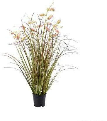 Klocke Kunstpflanzen Künstliches Gras im Topf - Neu 2020 - Hochwertiges Cattail Dekogras/Grasbüschel/Grasbusch/Grasbündel/Ziegras/Ufergras (Medium - Höhe: 80cm)